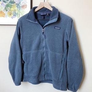 Blue Patagonia fleece zip up